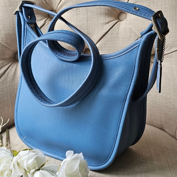 Vintage Coach Janice Ricardi-Desantos Legacy Bag # 9950  (Pool / Glacer Blue) - Picture 7 of 16